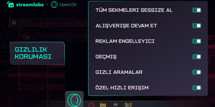 Opera GX’ten Yayıncılar İçin Gizlilik ve Kontrol Odaklı Yeni Yayın Profili